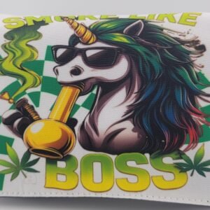 Smoke Like a Boss Triple Zipper Bag