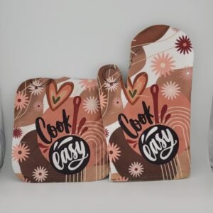 Cook Easy Potholder & Oven Mitt Set