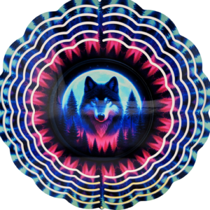 Wolf 8 inch Wind Spinners