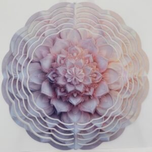 Pink Flower 8 inch Wind Spinners