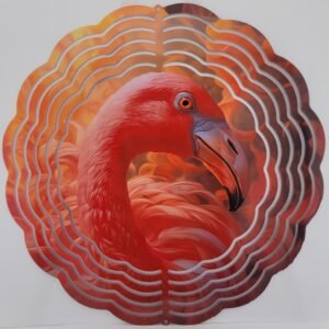 Pink Flamingo 8 inch Wind Spinners