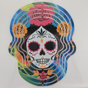 Sugar Skull Wind Spinner