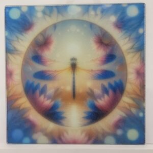 Dragonfly Blues Glass Cutting Boards